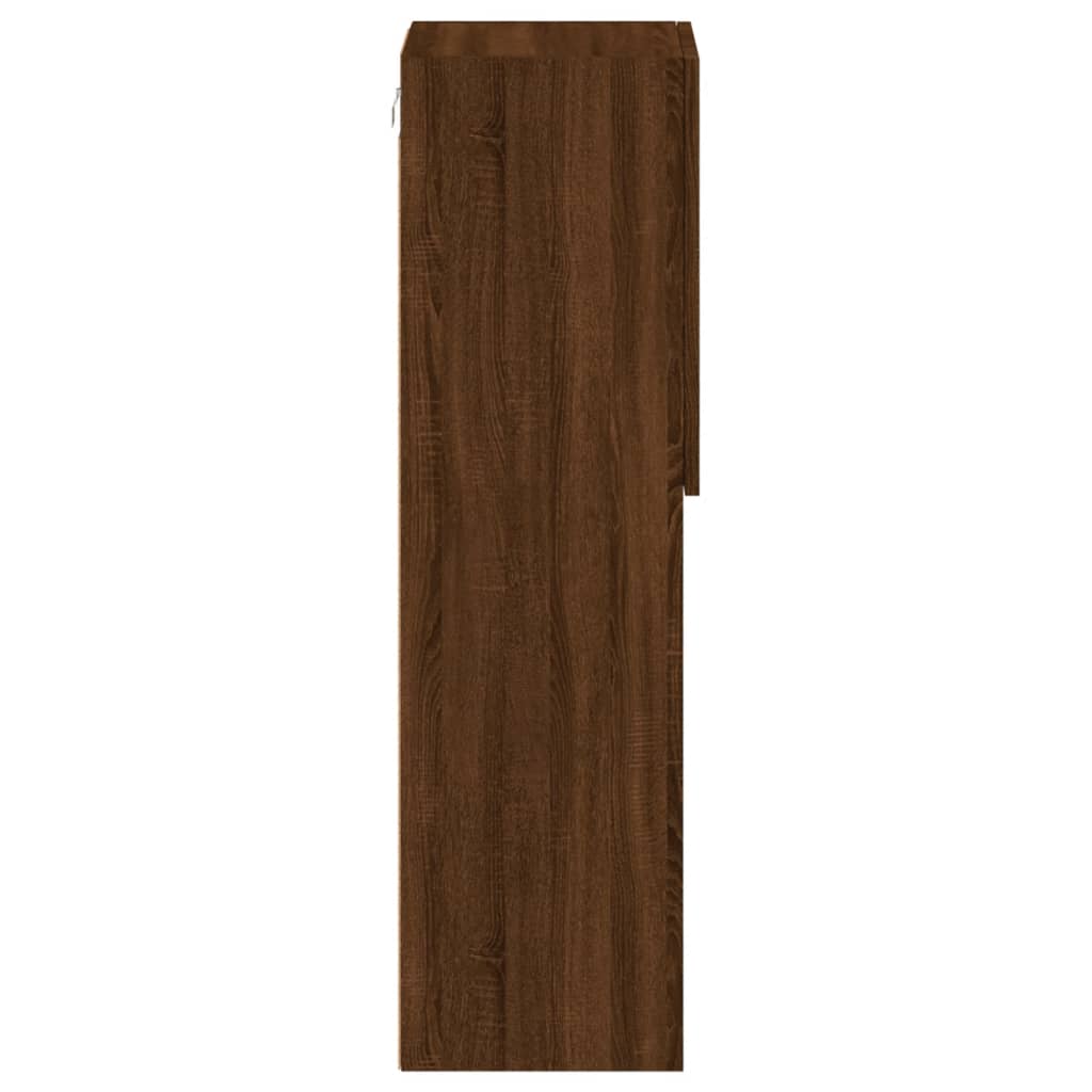 TV ormarić s LED svjetlima boja smeđeg hrasta 30,5x30x102 cm