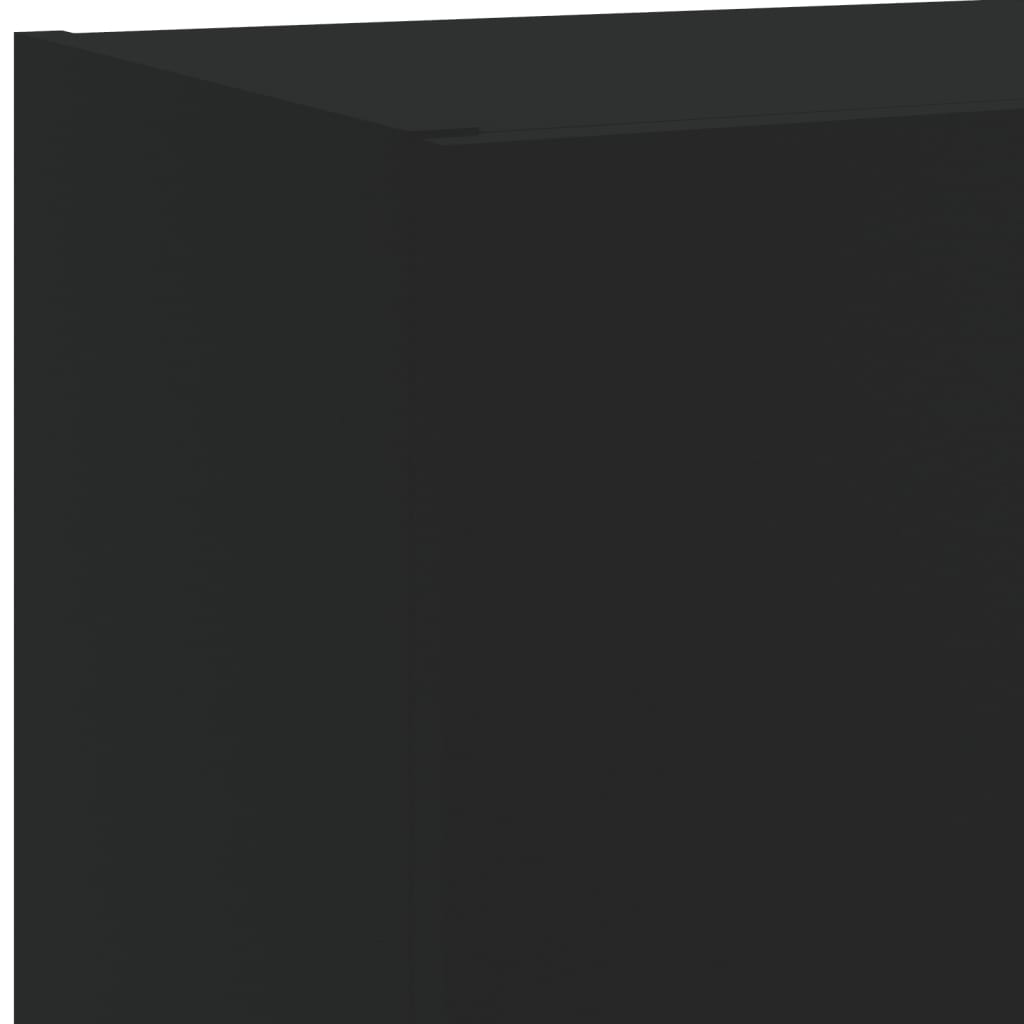 TV ormarići s LED svjetlima 2 kom crni 40,5x30x90 cm
