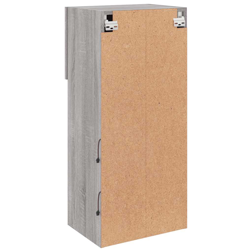 TV ormarić s LED svjetlima boja hrasta 40,5x30x90 cm