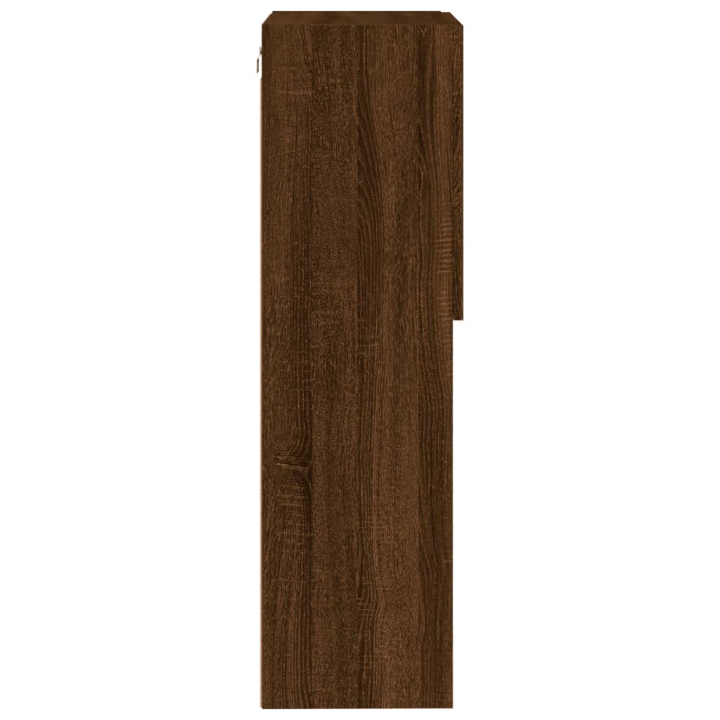 TV ormarić s LED svjetlima boja smeđeg hrasta 40,5x30x102 cm