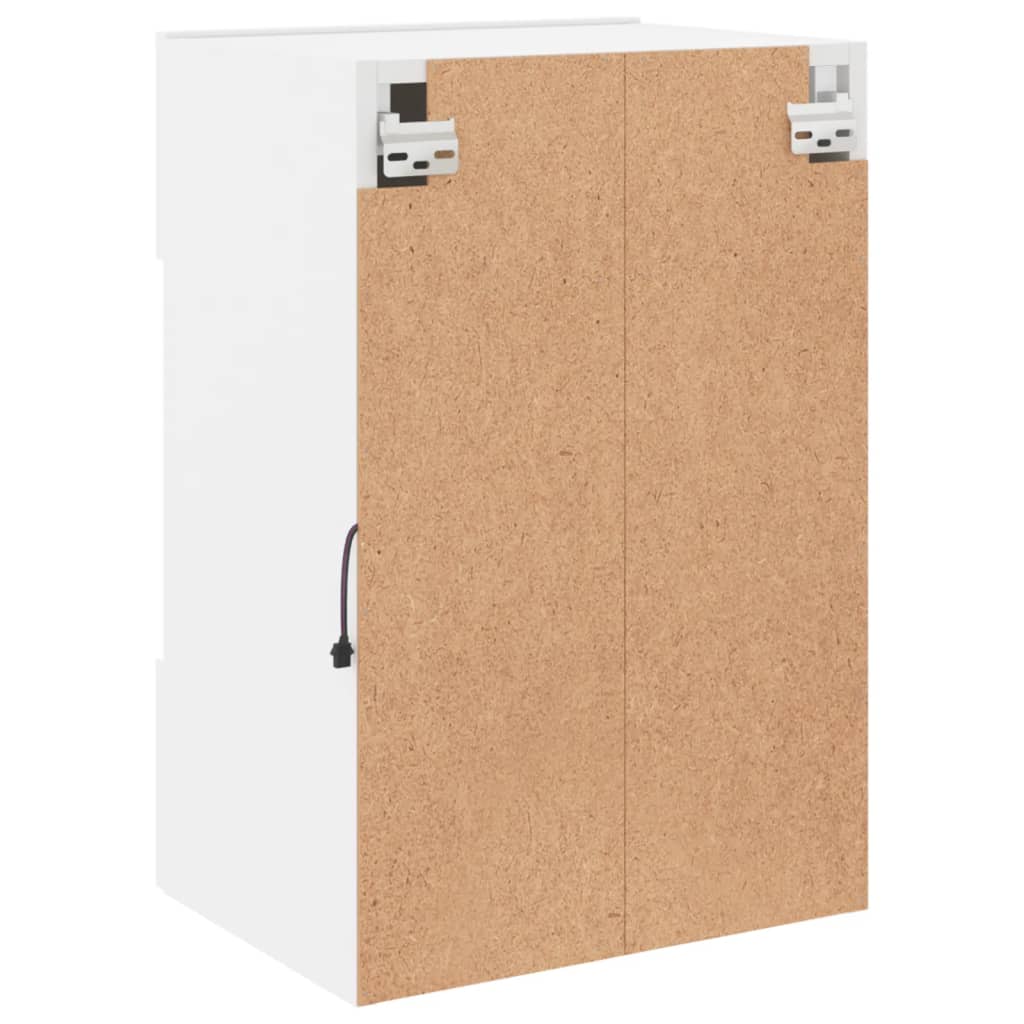 Zidni TV ormarić s LED svjetlima bijeli 40 x 30 x 60,5 cm