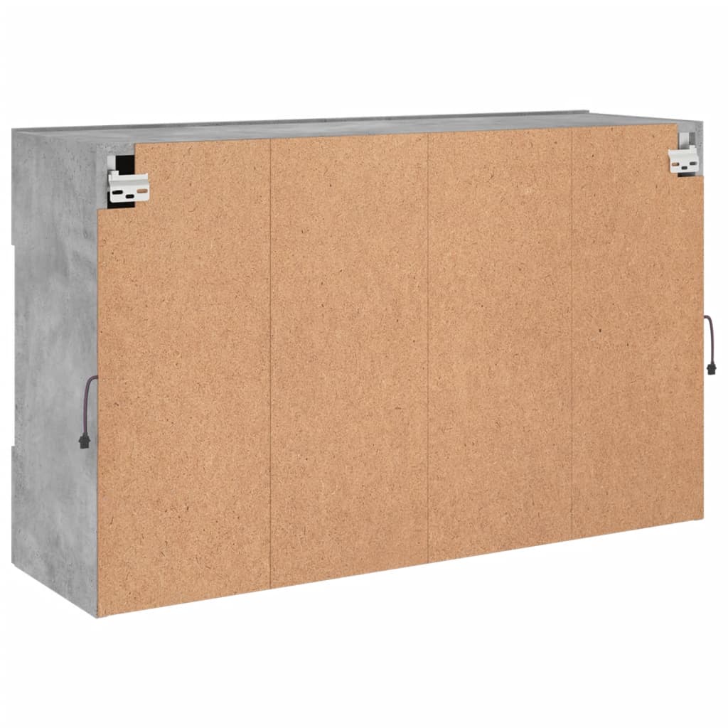 TV ormarić s LED svjetlima siva boja betona 98,5x30x60,5 cm