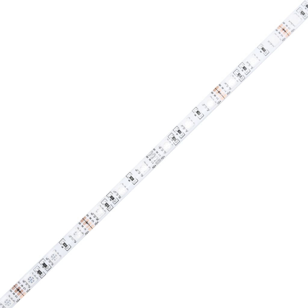 Noćni ormarići s LED svjetlima zidni bijeli