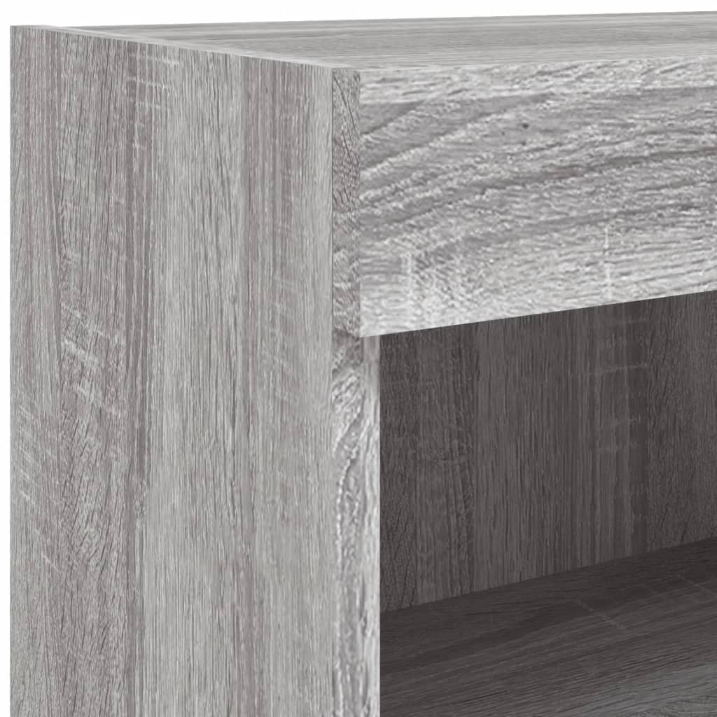 TV ormarići s LED svjetlima 2 kom boja hrasta 60x30x30 cm