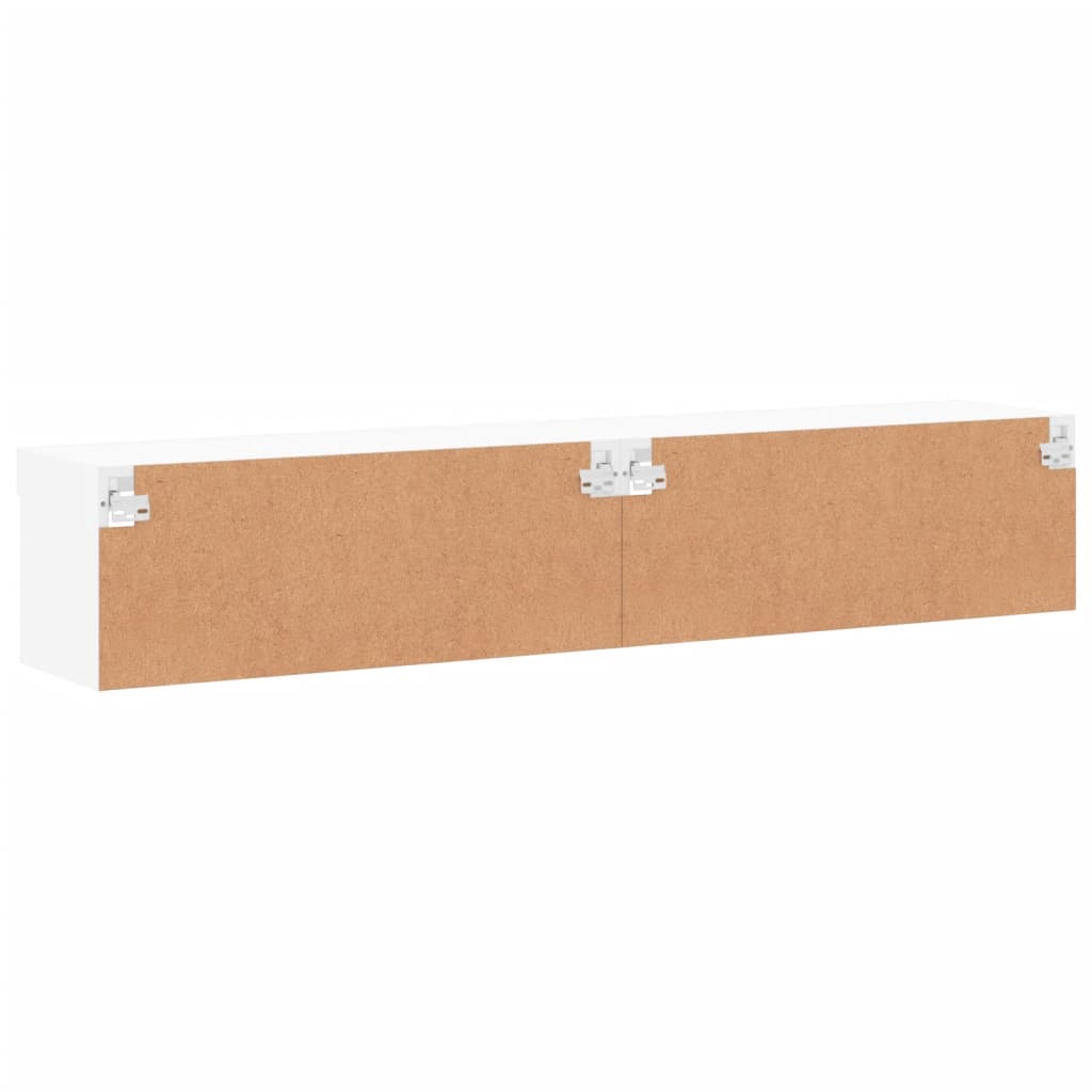 TV ormarići s LED svjetlima 2 kom bijeli 80x30x30 cm