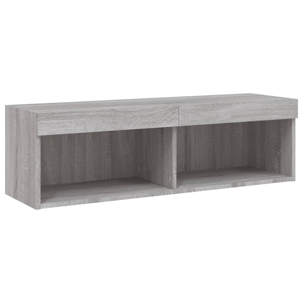 TV ormarić s LED svjetlima boja hrasta sonome 100x30x30 cm