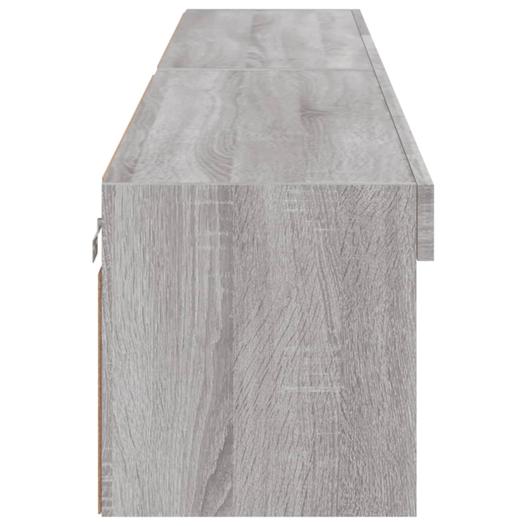 TV ormarići s LED svjetlima 2 kom boja hrasta 100x30x30 cm