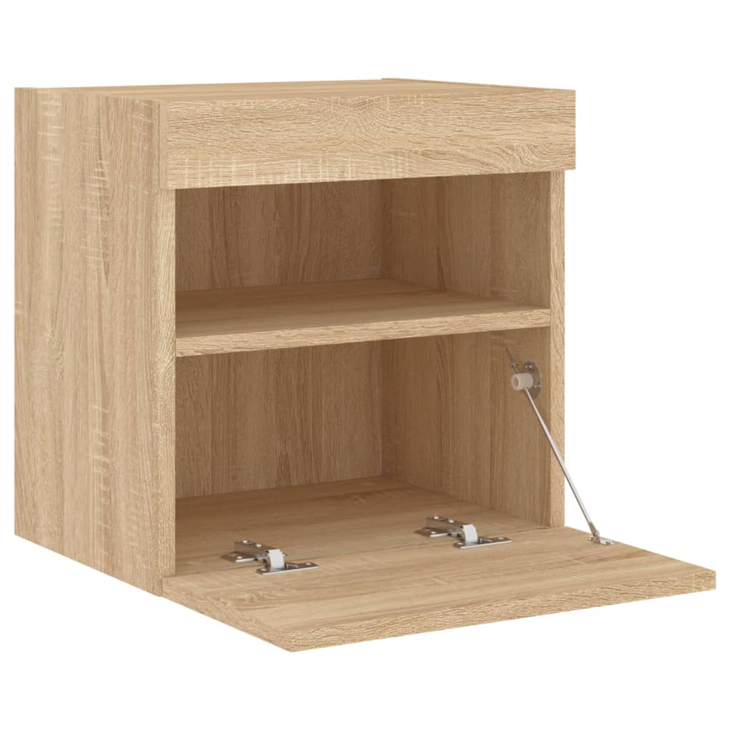 Zidni TV ormarići LED 2 kom boja hrasta sonome 40x30x40 cm