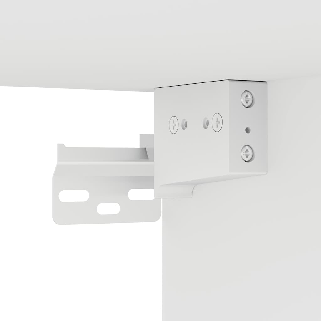 Zidni TV ormarić s LED svjetlima bijeli 30,5 x 35 x 30 cm