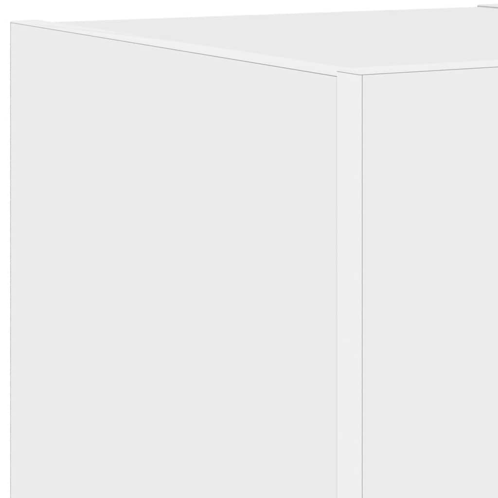 Zidni TV ormarići s LED svjetlima 2 kom bijeli 30,5x35x30 cm