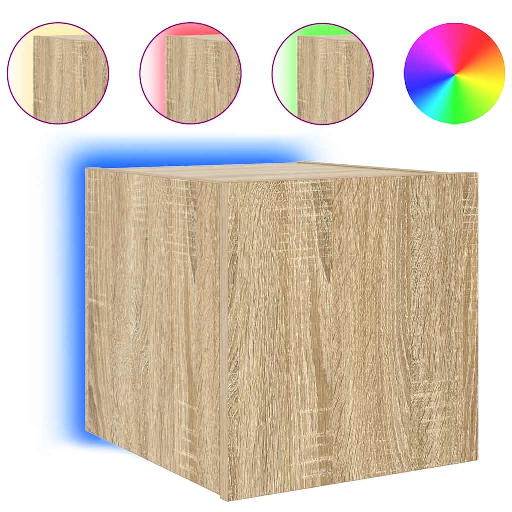 Zidni TV ormarići LED 2 kom boja hrasta sonome 30,5x35x30 cm