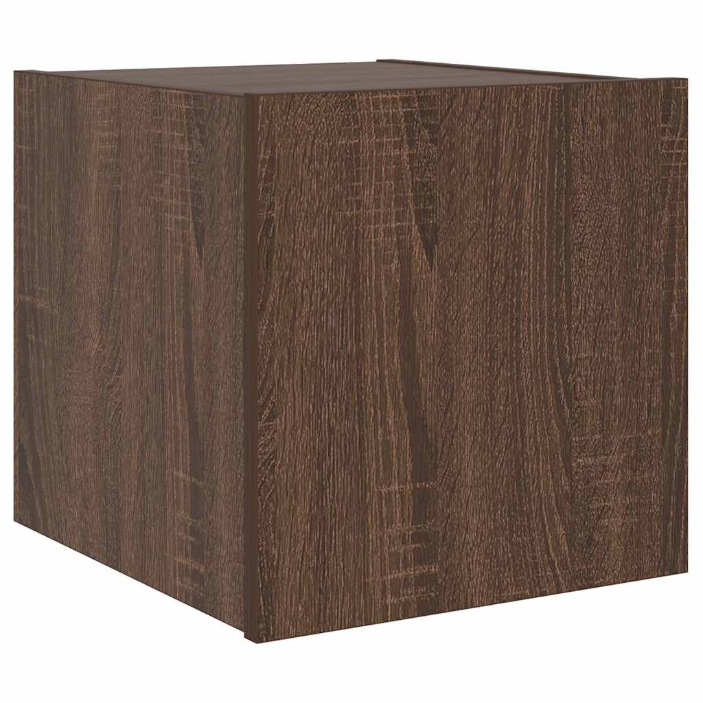 Zidni TV ormarići LED 2 kom smeđa boja hrasta 30,5 x 35 x 30 cm
