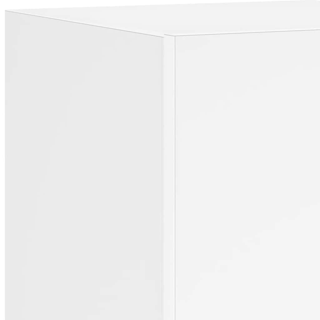 Zidni TV ormarić s LED svjetlima bijeli 30,5 x 35 x 70 cm