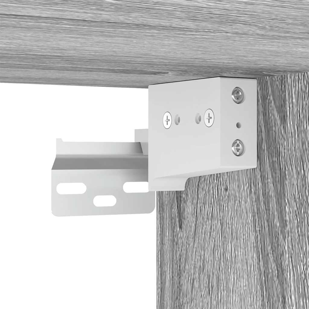 Zidni TV ormarić s LED svjetlima boja hrasta 30,5 x 35 x 70 cm