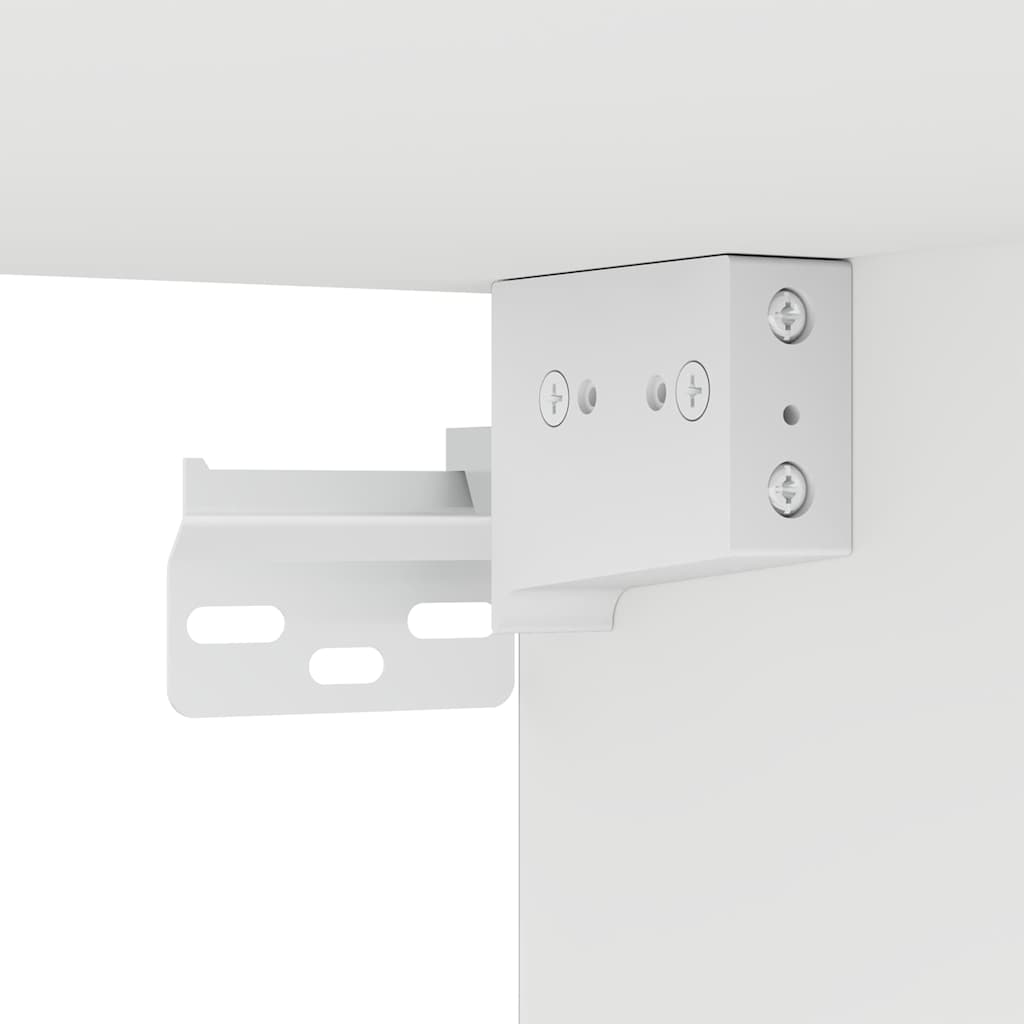 Zidni TV ormarići s LED svjetlima 2 kom bijeli 40,5x35x40 cm