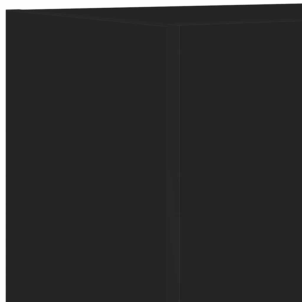 Zidni TV ormarići s LED svjetlima 2 kom crni 40,5 x 35 x 40 cm