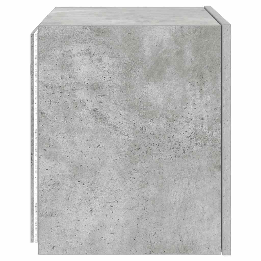 Zidni TV ormarići LED 2 kom siva boja betona 40,5 x 35 x 40 cm