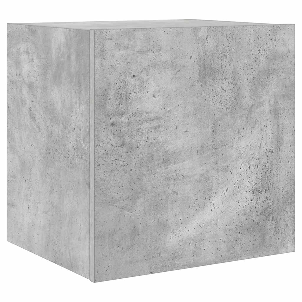 Zidni TV ormarići LED 2 kom siva boja betona 40,5 x 35 x 40 cm