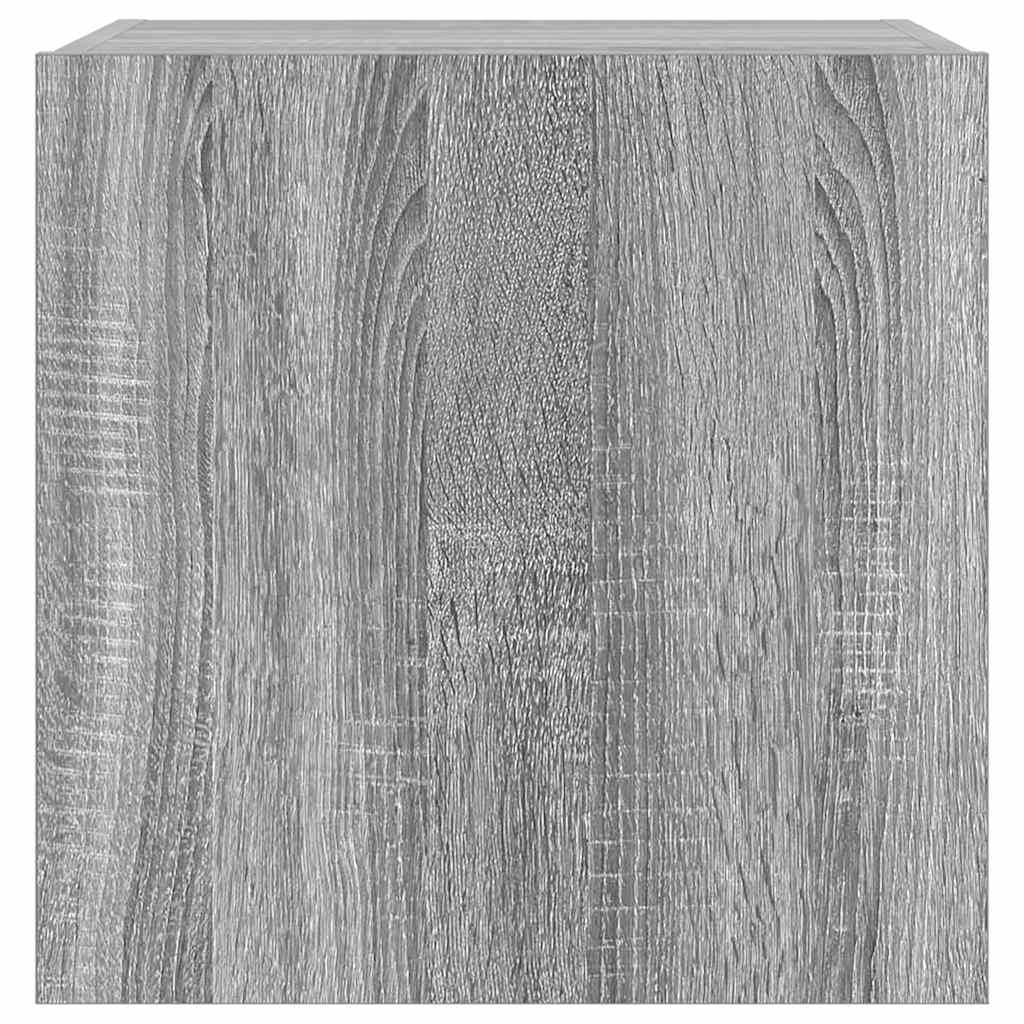 Zidni TV ormarić s LED svjetlima boja hrasta 40,5 x 35 x 40 cm
