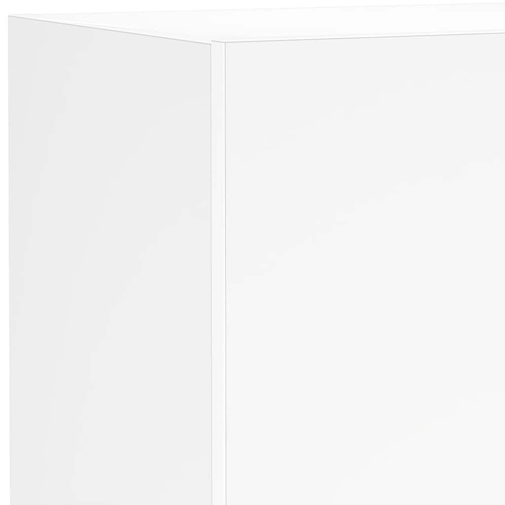 Zidni TV ormarić s LED svjetlima bijeli 40,5 x 35 x 80 cm