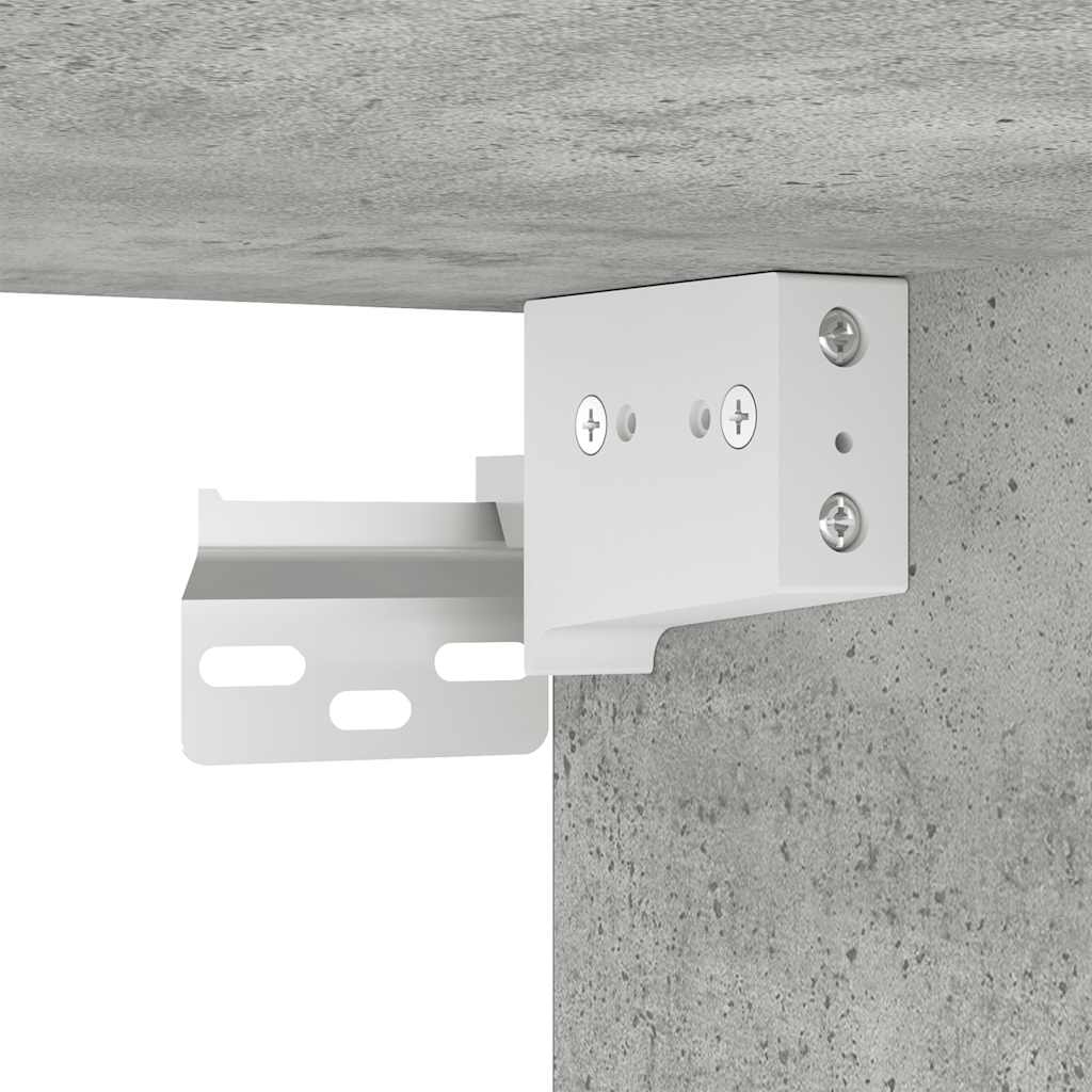 Zidni TV ormarići LED 2 kom boja betona 80x35x31 cm