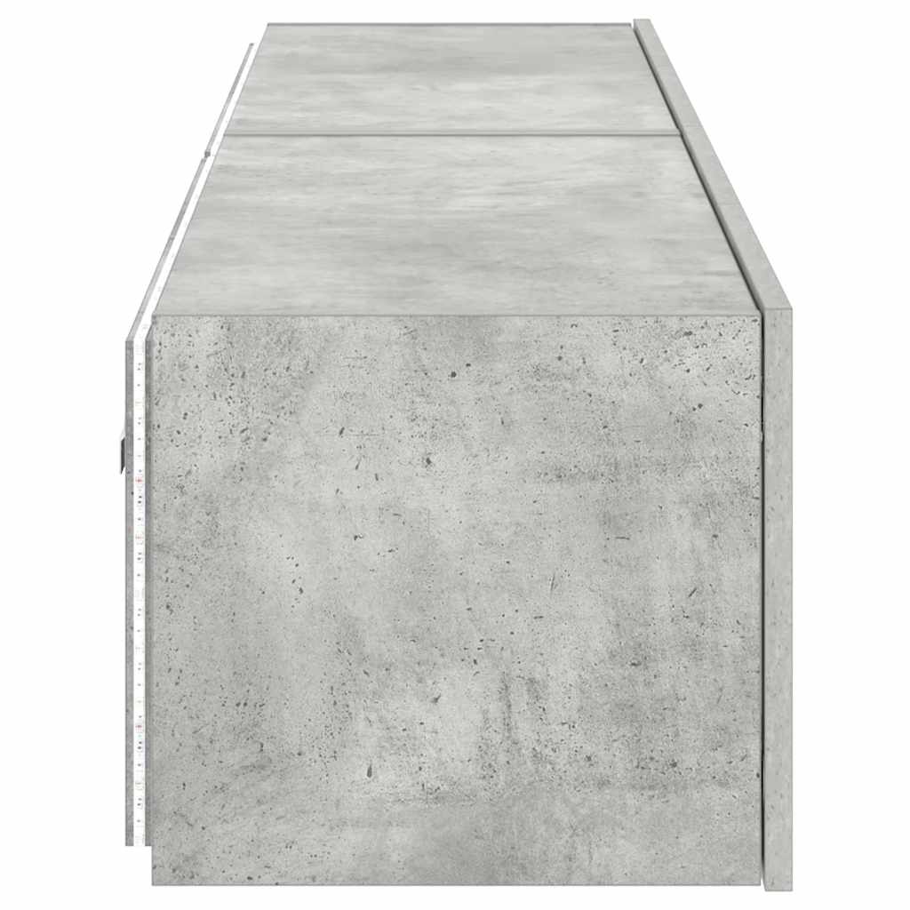 Zidni TV ormarići LED 2 kom boja betona 80x35x31 cm