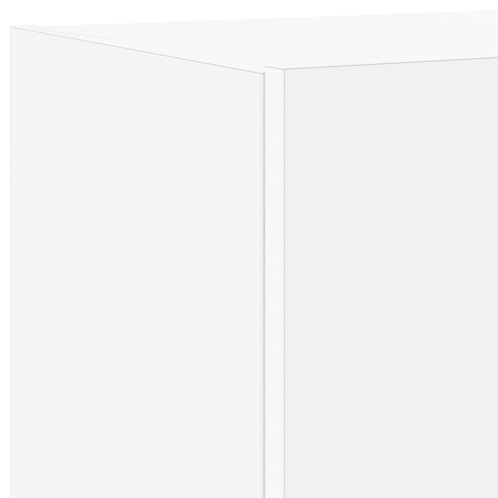 Zidni TV ormarić s LED svjetlima bijeli 100 x 35 x 31 cm