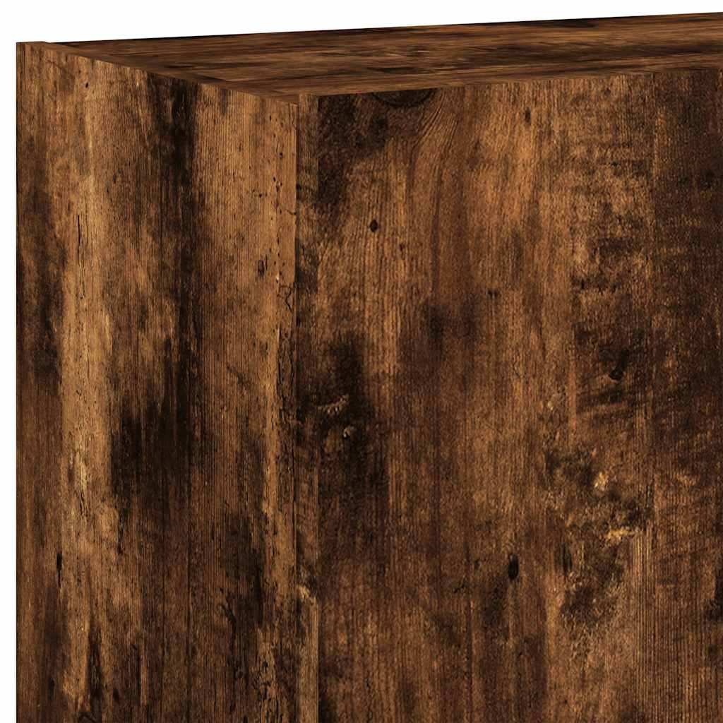 Zidni TV ormarić s LED svjetlima boja hrasta 60x35x41 cm