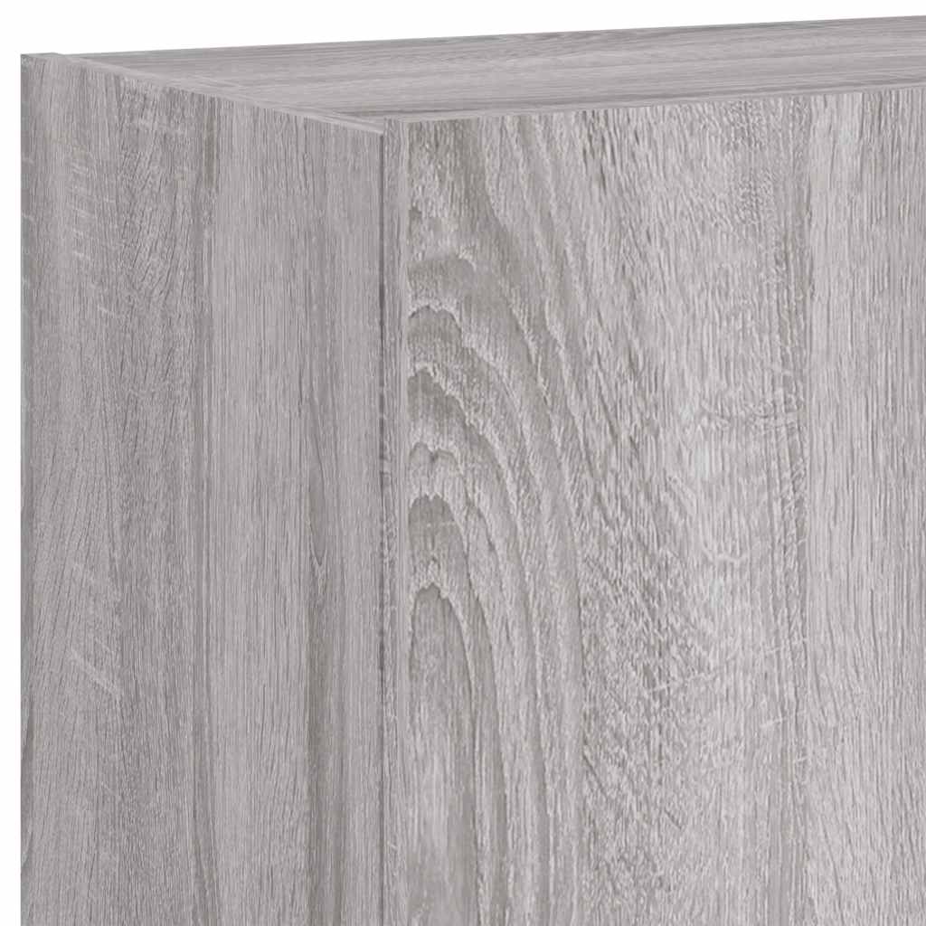 Zidni TV ormarić s LED svjetlima boja hrasta 60x35x41 cm