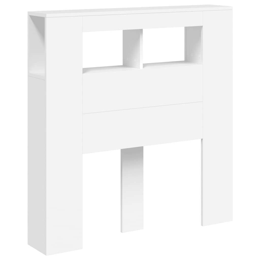 LED uzglavlje bijelo 100 x 18,5 x 103,5 cm konstruirano drvo