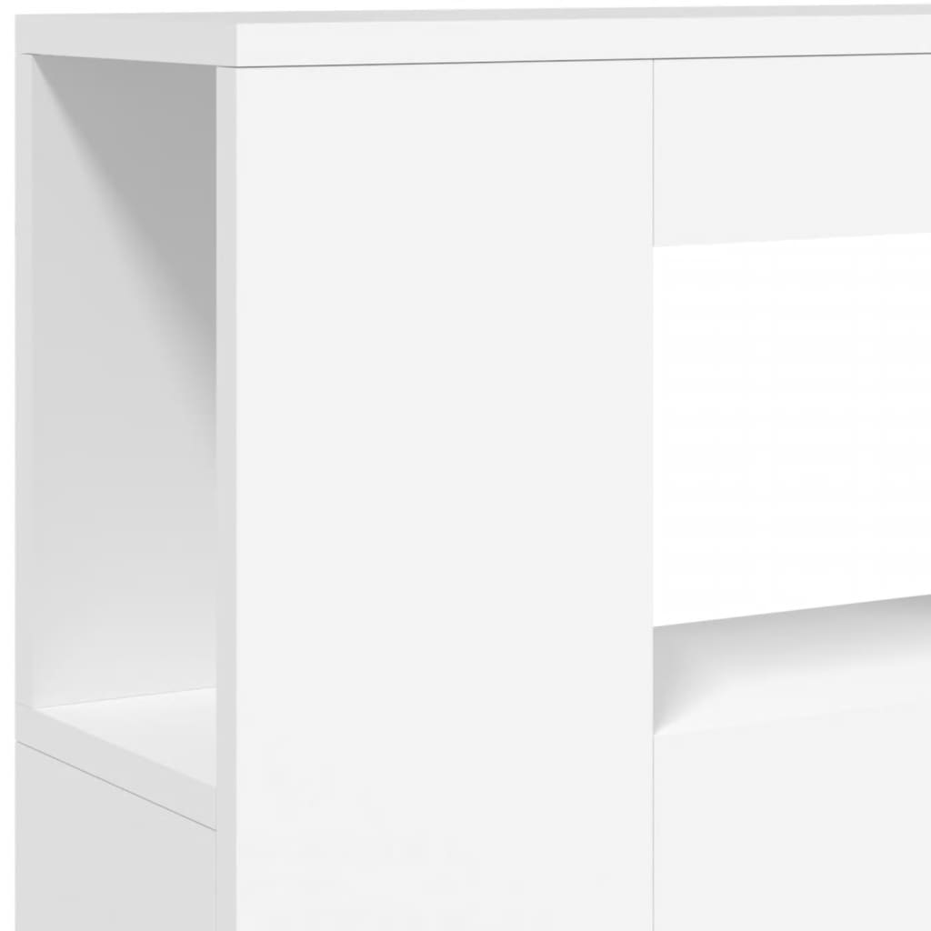 LED uzglavlje bijelo 100 x 18,5 x 103,5 cm konstruirano drvo