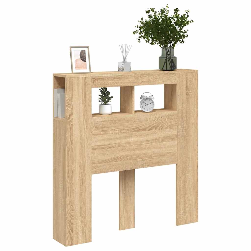 LED uzglavlje boja hrasta sonome 100x18,5x103,5cm
