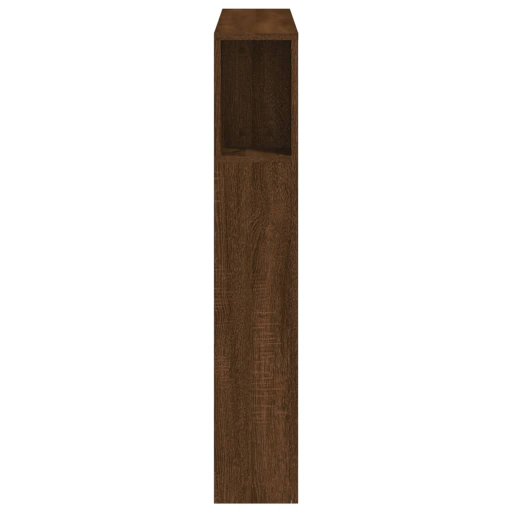 LED uzglavlje boja smeđeg hrasta 100x18,5x103,5 cm drveni