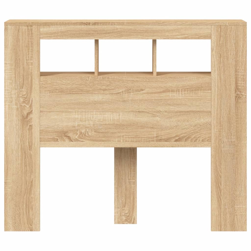 LED uzglavlje boja hrasta sonome 120x18,5x103,5 cm