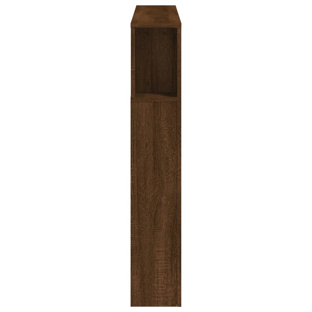 LED uzglavlje boja smeđeg hrasta 120x18,5x103,5 cm drveni