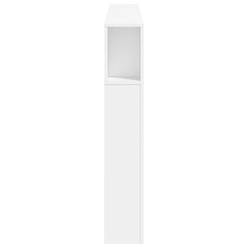 LED uzglavlje bijelo 160 x 18,5 x 103,5 cm konstruirano drvo