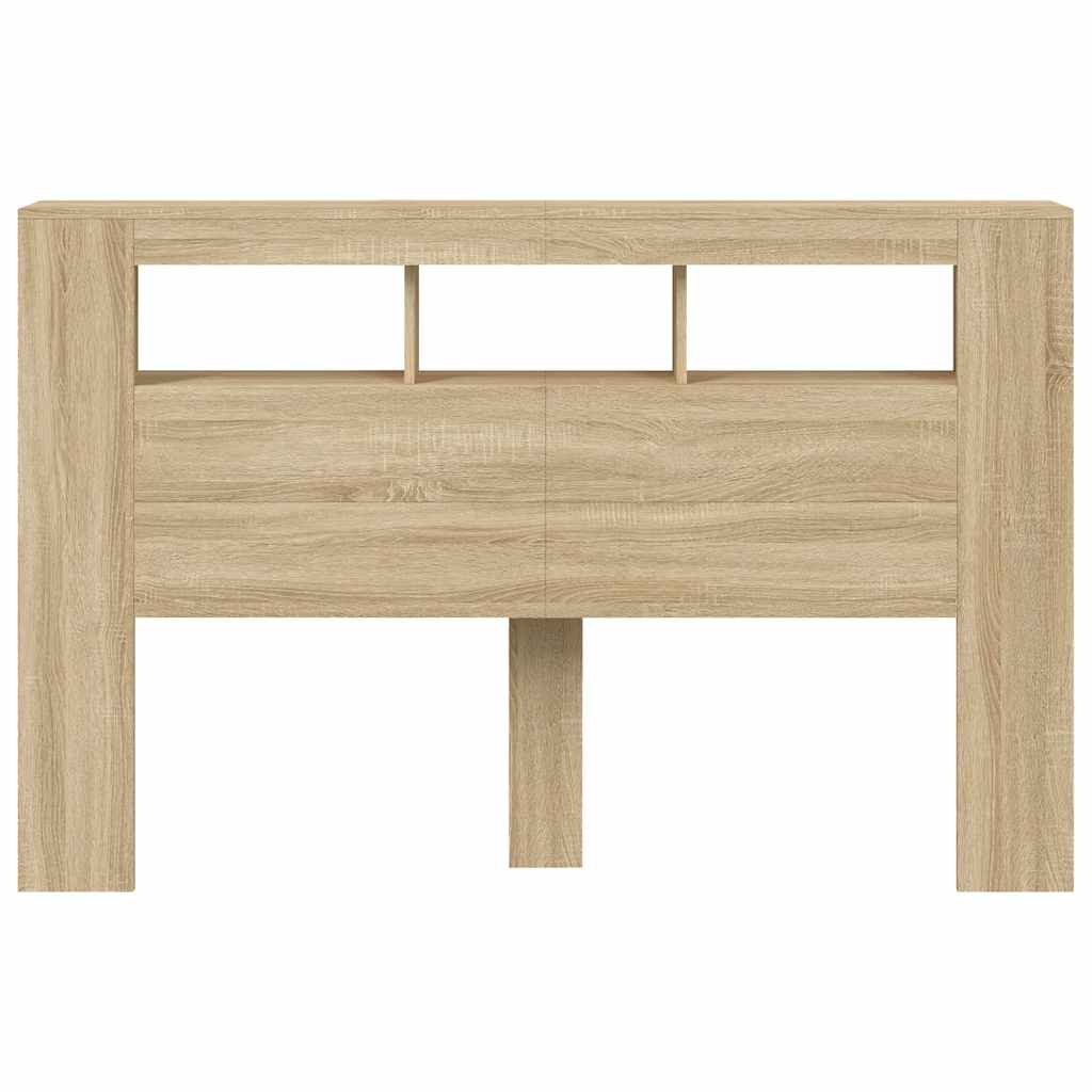 LED uzglavlje boja hrasta sonome 160 x 18,5 x 103,5 cm