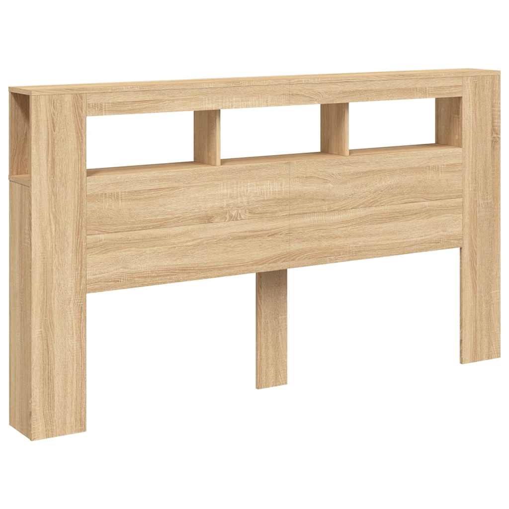 LED uzglavlje boja hrasta sonome 180x18,5x103,5 cm