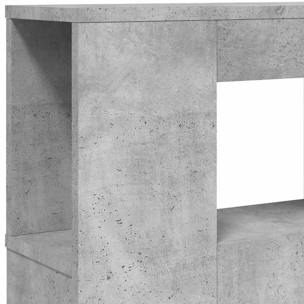 LED uzglavlje siva boja betona 200x18,5x103,5 cm