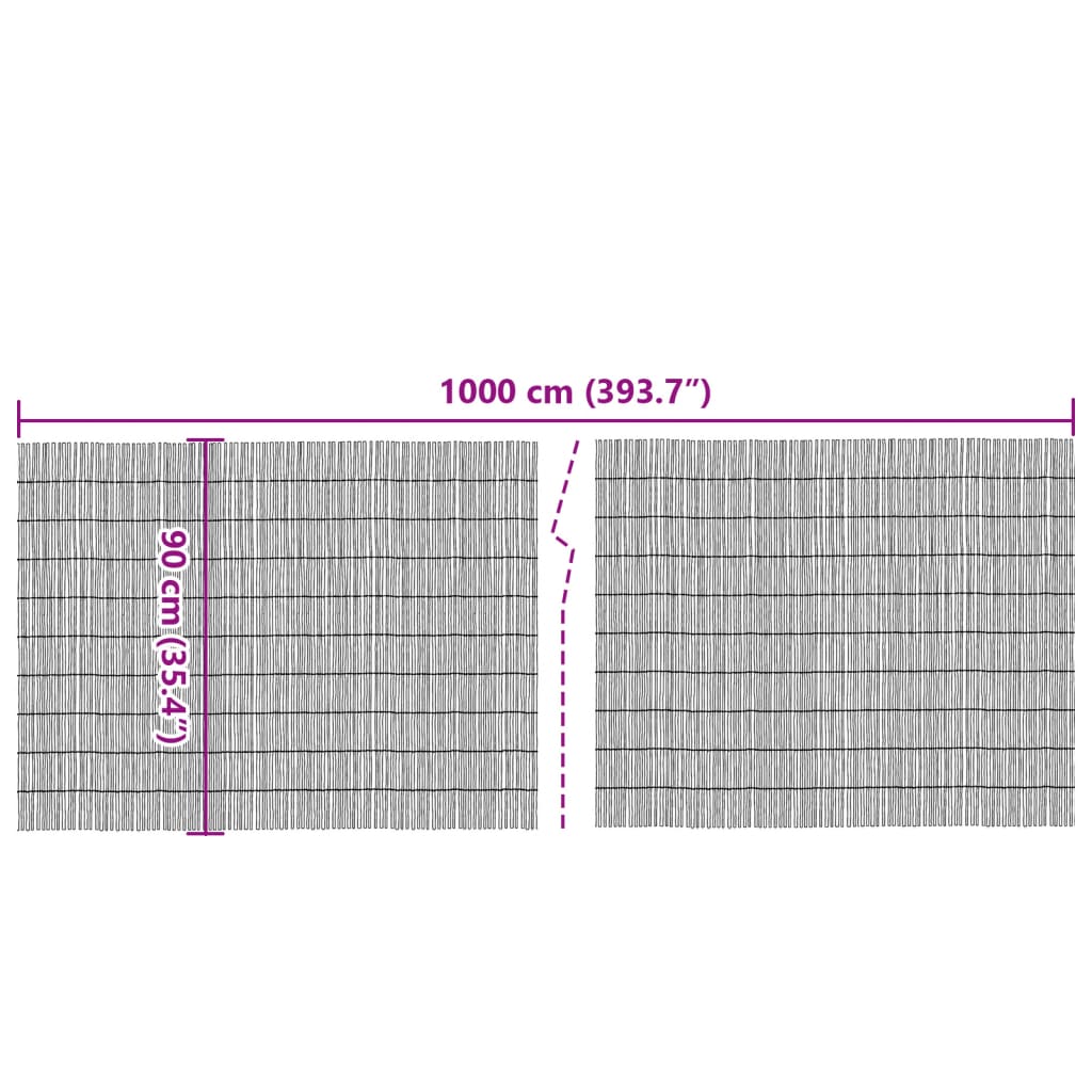 Vrtna ograda 1000x90 cm od trske