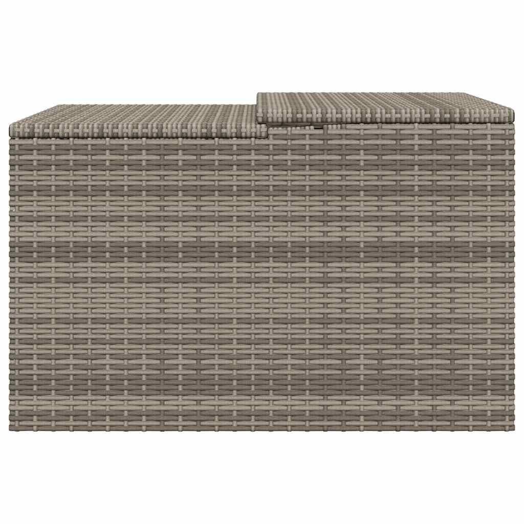 Garaža za robotsku kosilicu siva 86x90x52/57 cm od poliratana
