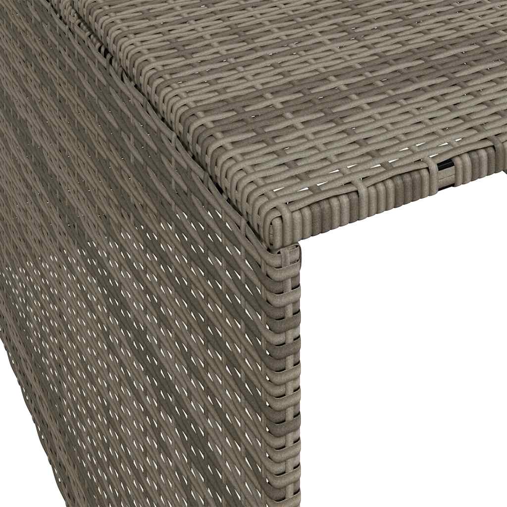Garaža za robotsku kosilicu siva 86x90x52/57 cm od poliratana