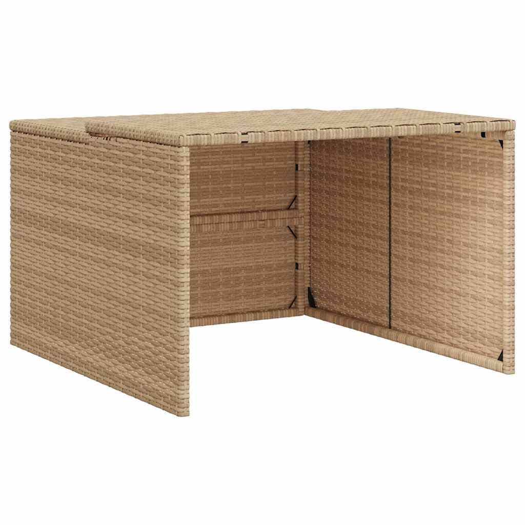 Garaža za robotsku kosilicu bež 86x90x52/57 cm od poliratana