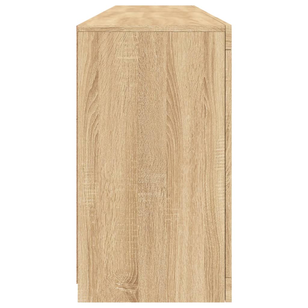Komoda s LED svjetlima boja hrasta sonome 164 x 37 x 67 cm