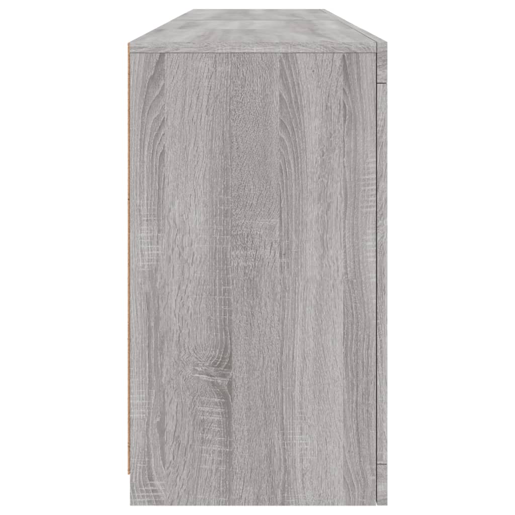 Komoda s LED svjetlima boja sivog hrasta 164 x 37 x 67 cm