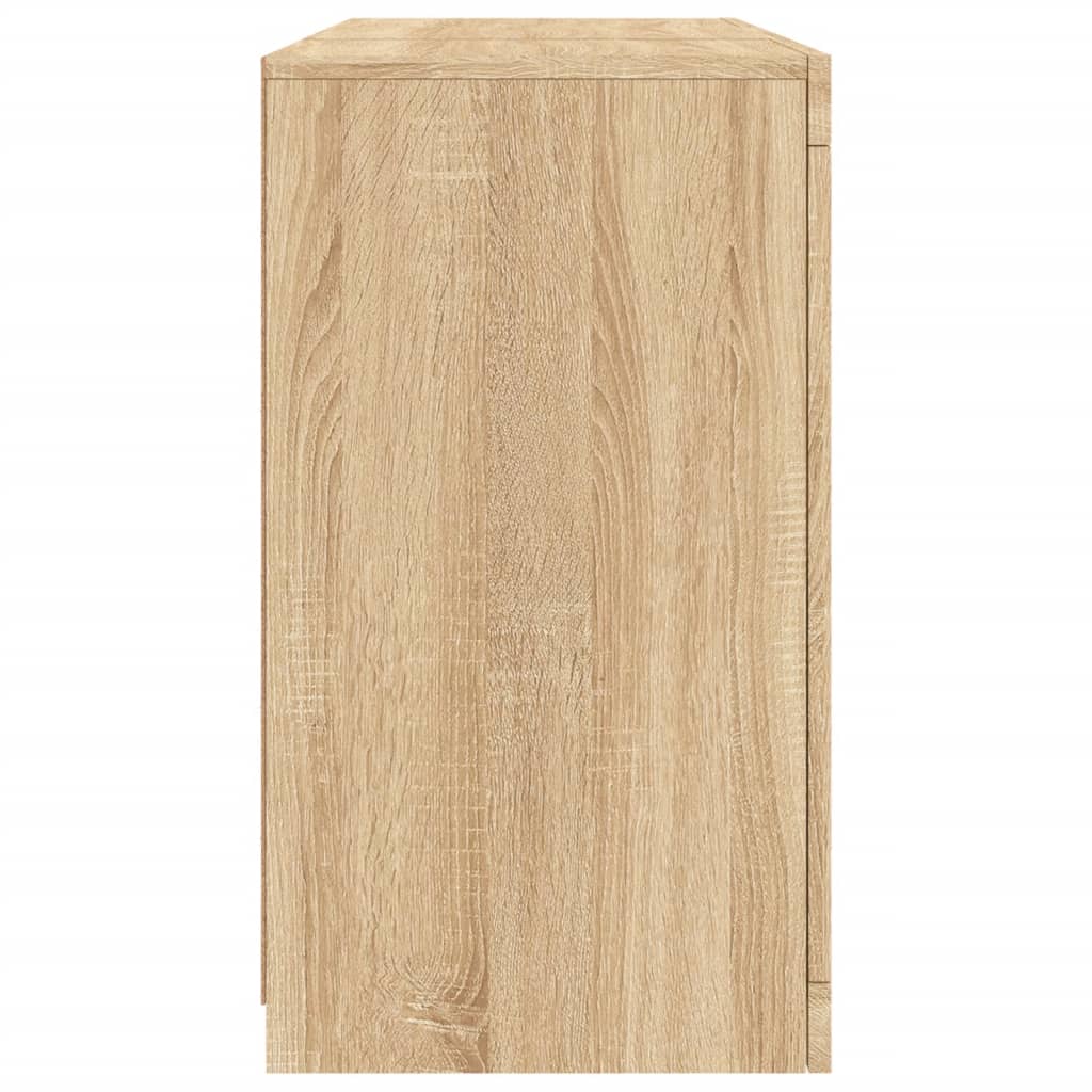 Komoda s LED svjetlima boja hrasta sonome 123x37x67 cm