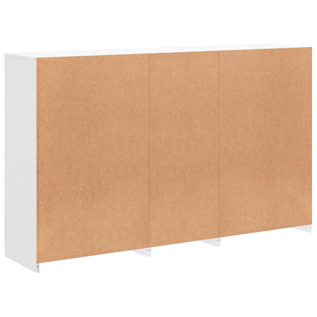 Komoda s LED svjetlima bijela 162 x 37 x 100 cm