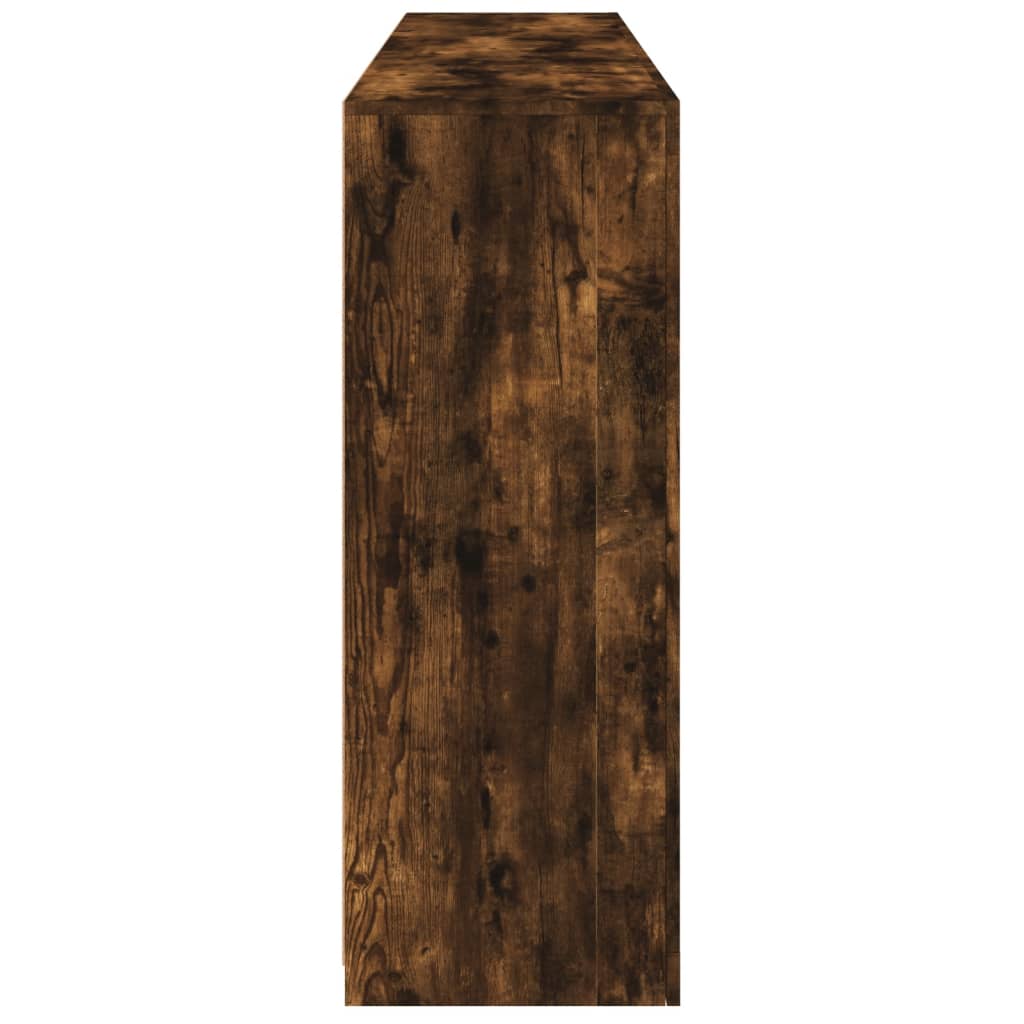 Komoda s LED svjetlima boja dimljenog hrasta 162x37x100 cm
