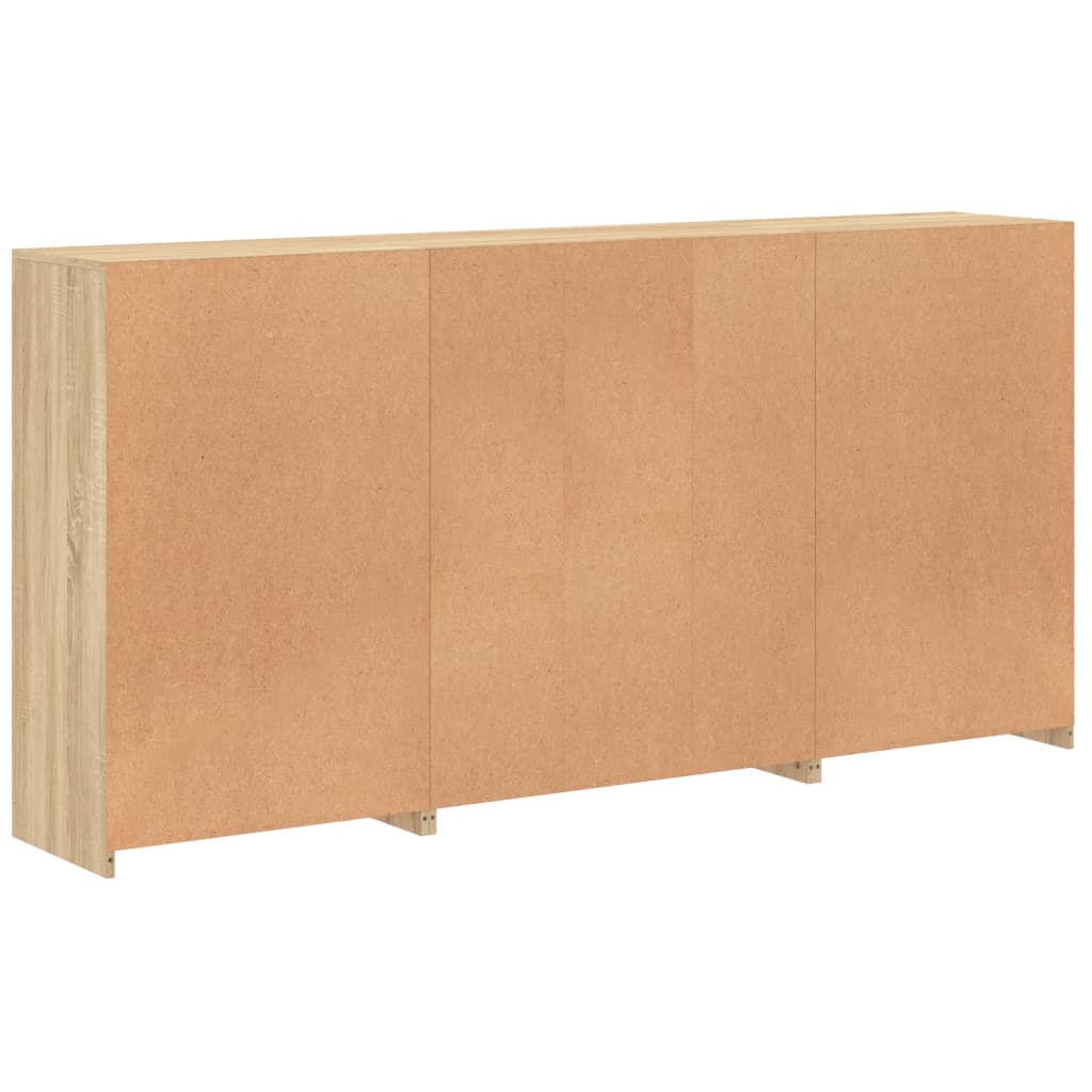 Komoda s LED svjetlima boja hrasta sonome 202x37x100 cm