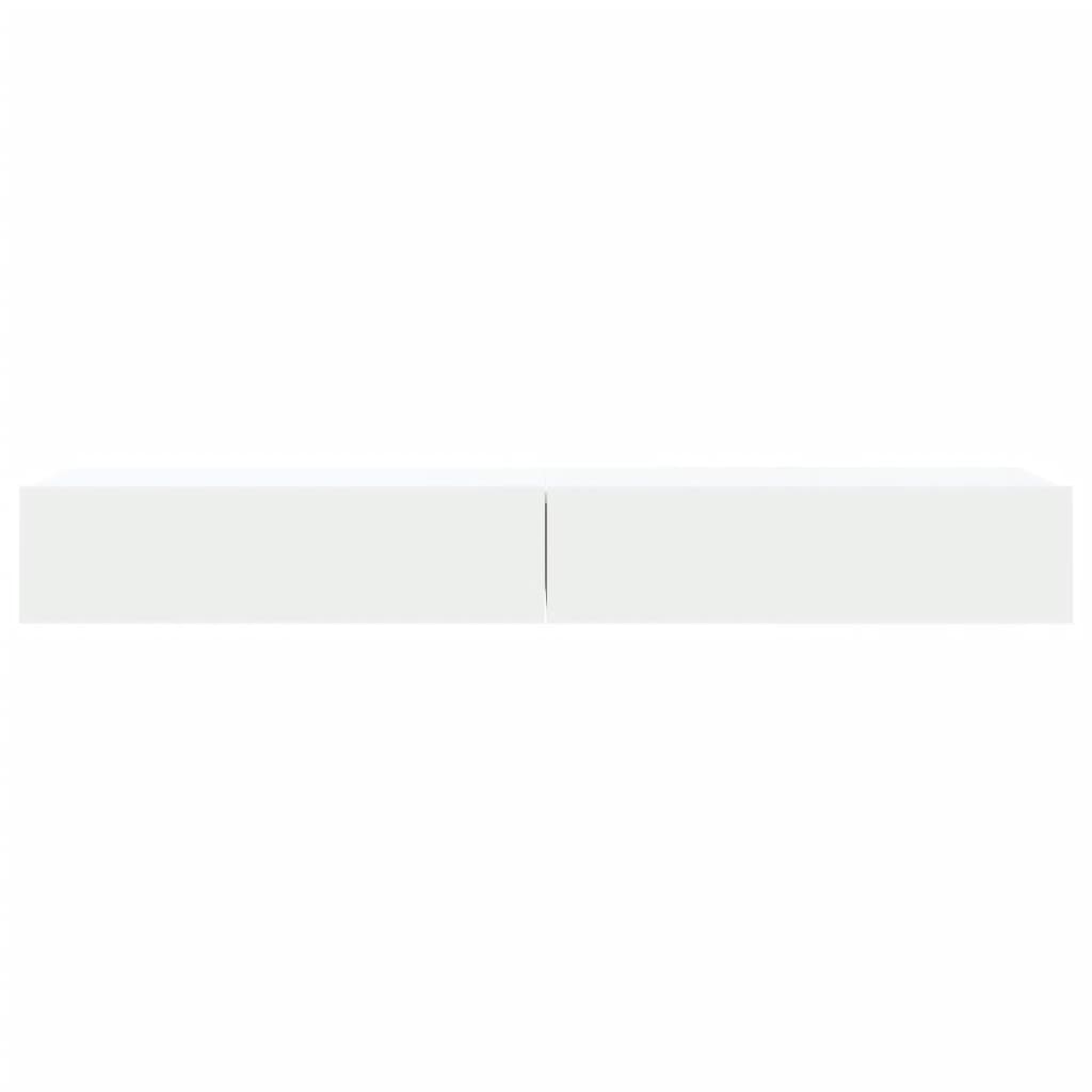 TV ormarić s LED svjetlima 2 kom bijeli 60 x 35 x 15,5 cm
